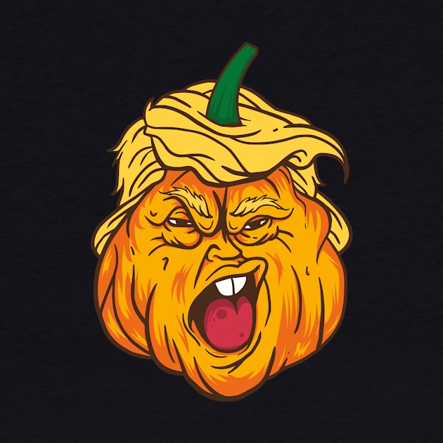 Trumpkin Donald Trump Halloween Great Again Pumpkin Scary by The Hammer